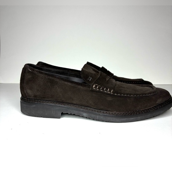 Ermenegildo Zegna Brown Suede Penny Loafer NWOT!! main image 8